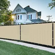FLORALEAF 6'×12' Privacy Screen Fence Windscreen Mesh Shade Net Cover Heavy Duty Fencing 90% Blockage for Outdoor Wall Garden Yard Backyard