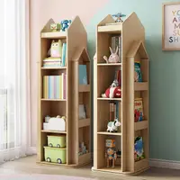 在飛比找momo購物網優惠-【AOTTO】北歐風兒童城堡收納置物書架(置物架 收納架 書
