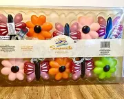 Vintage Butterfly & Flowers Blow Mold String Lights, New In Box Circa 2003