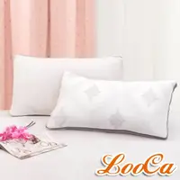 在飛比找momo購物網優惠-【LooCa】古典3D蠶絲棉枕頭(2入★限量出清)