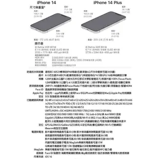 APPLE iPhone 14 6.1吋智慧型手機 128G 【送恆溫馬克杯】[ee7-3]