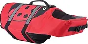 FONDOTIN Pet Swimsuit Animal Dog Grooming Kit Dog Jacket Squeaky Vests for Boating Hoodie Bulldog Car Dog Cone Large Dog Nappies Dog Swimming Vest Pet Cooling Vest Dogs Red Polyester