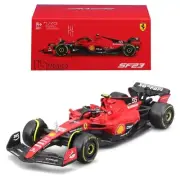 Bburago 1:43 Scale F1 2023 Ferrari Sf-23 With Sainz Helmet New UK B18-36835S