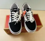 New Vans Women's Ward Rainbow Checkerboard Mult Sneaker shoes size 6.5
