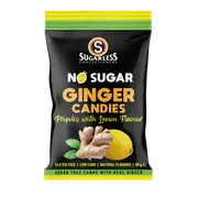 Sugarless Confectionery Propolis with Lemon flavour Ginger Candies 60g