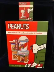 Dept 56 Peanuts Village Set ~PINECREST BARBER SHOP & WE’RE LOOKING GOOD~ Snoopy!