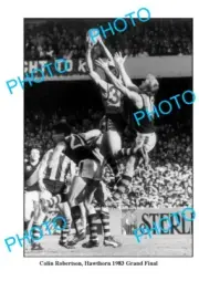 8x6 PHOTO FEATURING HAWTHORN FC GREAT COLIN ROBERTSON 1982 GRAND FINAL SPECKY