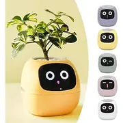 Smart Flowerpots,Smart Pet Planter,Ai Planter,Intelligent Flowerpots,Multiple Expressions,7 Smart Sensors, and Ai Chips Make Raising Plants Easy and Fun for Li