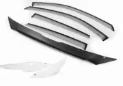 Bonnet Headlight Protector Weather Shield KIT FOR Mitsubishi Triton MR 2019-2023