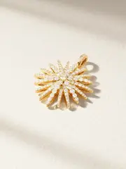 [David Yurman] David Yurman - Starburst Xl 18-karat Gold Diamond Pendant - One size One size Gold