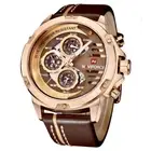 NAVIFORCE 48mm Multi-Dial Men’s • Day, Date, Luminous, Leather, Water Resistant