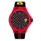 FERRARI Pit Crew 時尚賽車經典紅框款橡膠帶腕錶/0830194