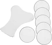 7pcs Plate Humidifier Discs Pond Discs Humidifier Kit Mist Maker Ceramics Discs Ceramics Discs with Sealing Ring Stainless Steel Silver