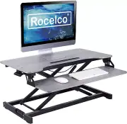 Standing Desk Converter 31.5 Inch Sit Stand up Dual Monitor Tabletop Riser with