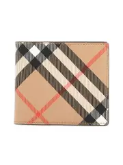 Burberry Book Wallet in Coated Canvas Bifold Design