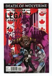 Death of Wolverine: The Logan Legacy #1 Marvel 2014 Nome Canada Variant NM