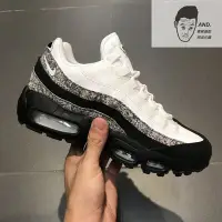 在飛比找Yahoo!奇摩拍賣優惠-【AND.】NIKE AIR MAX 95 SE 黑白 彩點