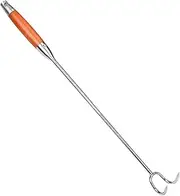 Stainless Steel Meat Hook Handheld Food Turner Hook for Easy Gripping and Flipping Meat for BBQ and Kitchen Use and Easy to Clean