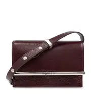 Alexander McQueen T-Bar Shoulder Bag One size oxblood red
