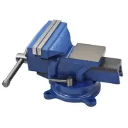 Bench Vise with Anvil Swivel 5" Locking Base Table Top Clamp Heavy Duty Vice US