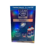 Clear Care Plus Contact Lenses Cleaning Disinfecting Solution 2pk 16oz 32 Ounces