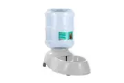 Automatic Plastic Pet Dog Cat Water GRAVITY Feeder Bowl Fountain Dispenser