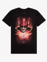 The Flash Lightning DC Comics T-shirt Mens Size Small Black