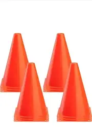 CARTMAN Plastic Training Cones (Set of 12 Pack 9") Agility Soccer Football