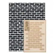 Reusable PLASTIC Wall STENCIL Template 25.6"x37.4" Allover BRICK WALL