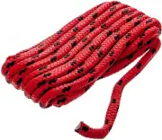 3/8 Inch x 15 Ft Red Double Braid MFP Mooring and Docking Line for Boats