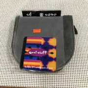 Gray CD Cool Stuff Target Brand Portable Fuzzy CD Case Holds 24 CDs NOS Vintage