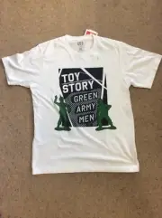 DISNEY TOY STORY GREEN ARMY MEN XL MENS T SHIRT BRAND NEW TAGS JAPAN ONLY WOODY