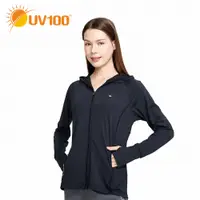 在飛比找蝦皮商城優惠-【UV100】防曬 抗UV-冰纖網眼洞全罩式連帽外套-女(A