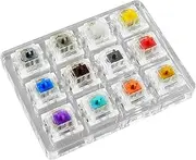Tester Mechanical Keyboards - Acrylic Base Blank keycaps | 16-Key Tester | Testing Tool Mechanical Keyboard Switches | Keyboards Testing Tool for Multi-Axis Test Function Keyboards Testing Tool
