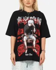 [73 Studio] 73 Studio X Tokyo Ghoul 1000 Minus 7 T-shirt Black - Size 3XL 3XL Black