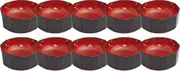 Fukui Craft Ohitsu Heat Resistant, Made in Japan, Dishwasher Safe, Wood Carving Cooker, Akebono (Vermilion) (Large) (Parent) (10 Guests)