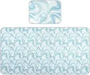 Light Blue Fluid Cooling Baby Mattress Protector pad 28" x 52" Ultra Soft Pads for beds for Baby&Toddler