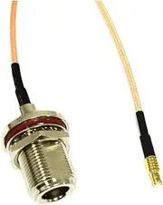 ROBAUN N Type Male Female Switch MCX Plug Straight/Right Angle Pigtail Cable RG316 15cm for Wireless Modem(N Female,MCX Straight)