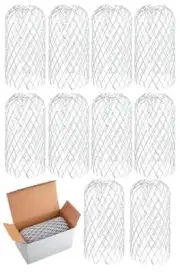 10Pack Gutter Downspout Guards 3.5 Inch Aluminum Leaf Filter Strainer for Gutter