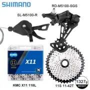 Shimano DEORE M5100 1x11-Speed MTB Groupset Cassette 46T 50T 52T HG Derailleur