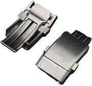 [BPVMVLKCFG] 20mm Durable Rubber Silicone Strap Silver Adjustable Buckle Classic Buckle Men's Women's Stainless Steel Buckle Table buckle