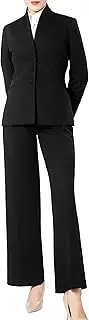 [Marycrafts] Women's Business Outfit Blazer Wide Leg Pant Suits Set for Work