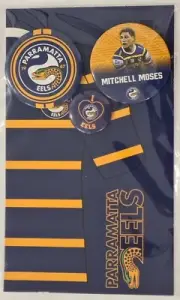 *NEW* 2023 NRL SUPPORTER BADGES – PARRAMATTA EELS / MITCHELL MOSES