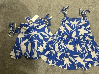 NWT Mister Zimi Blue Lily Mini Skirt And Dress Size 12