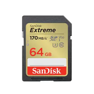 SANDISK V30 Extreme 32G 64G 128G SD UHS-I U3 速度高達 180MB 記憶卡