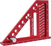 Triangular High Precision Measuring Ruler, Multi Angle 3D Measuring Ruler, Aluminum Alloy Square Ruler Protractor