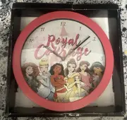 Disney Princess “Royal courage” Wall Clock Wall Decor 9.5 Inches See Pics