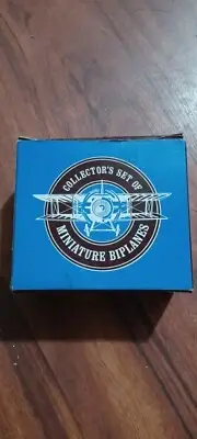 new readers digest collectors set of miniature biplanes (4) fast free shipping