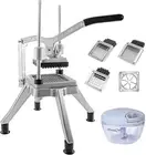 Commercial Vegetable Fruit Chopper W/6-Wedge Slicer&1/4″&3/8″&1/2" Blade Profess