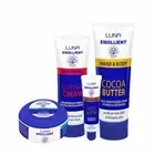 4 Luna Emollient Moisturizing Cream Set Severe Dry Skin Hands Feet Lips Heels